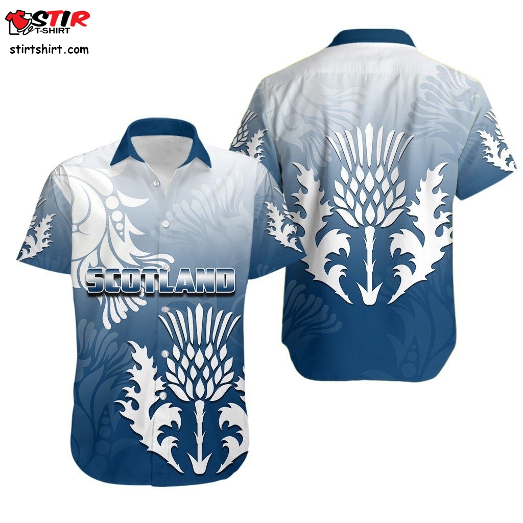 Scotland Rugby Hawaiian Shirt The Thistle Style Th4  Make Your Own 