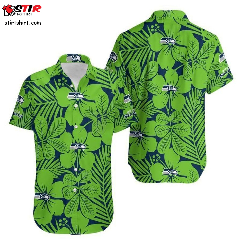 Seattle Seahawks Flower Hawaii Shirt And Shorts Summer Collection H97  Seattle Seahawks 