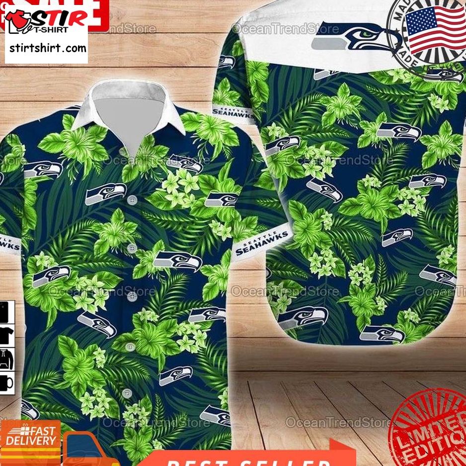 Seattle Seahawks Hawaiian Beach Nfl Hawaiian Shirts  Seattle Seahawks 