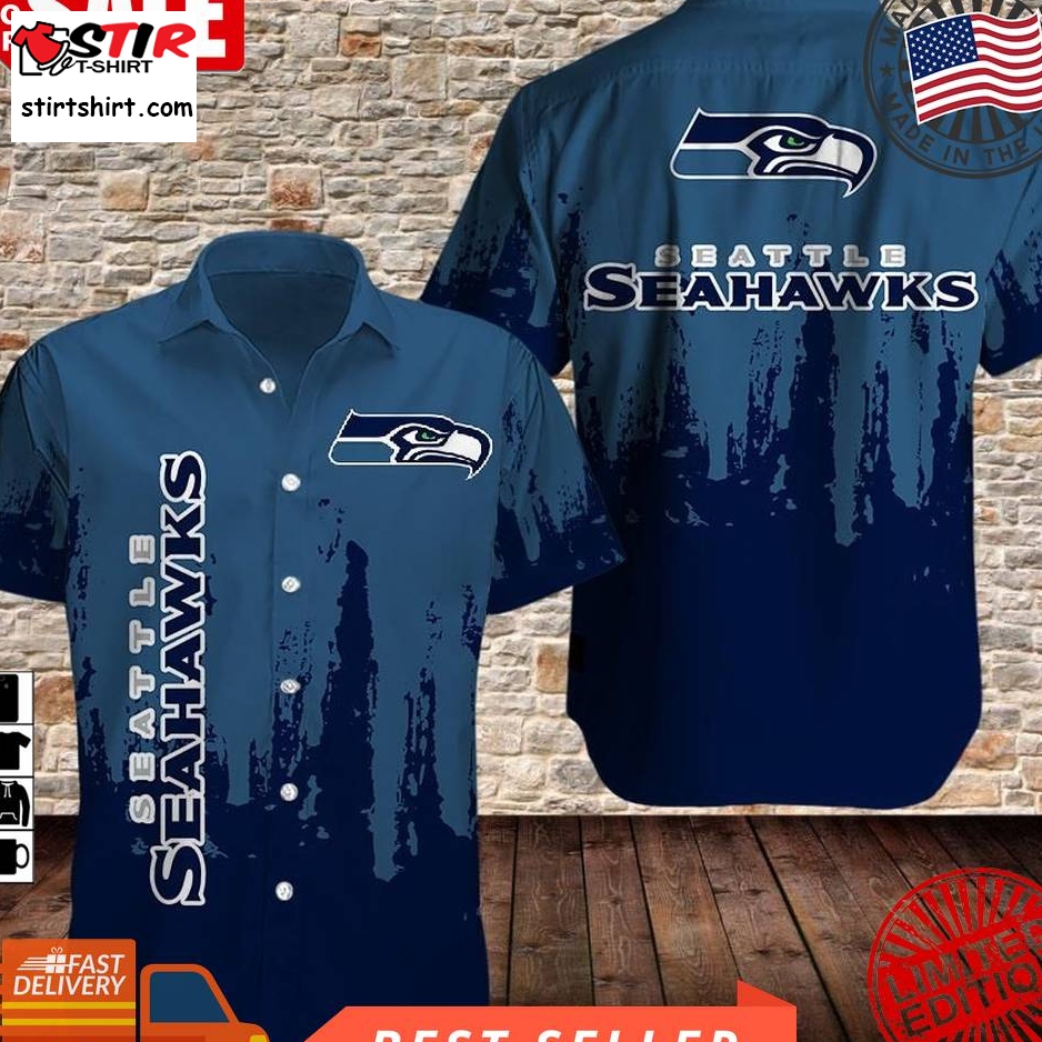 Seattle Seahawks Nfl Men's Hawaiian Shirt Hawaii Shirt  Seattle Seahawks 