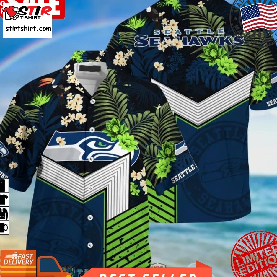 Seattle Seahawks Nfl Tropical Hawaiian Shirt And Shorts  Saleoff  Seattle Seahawks 