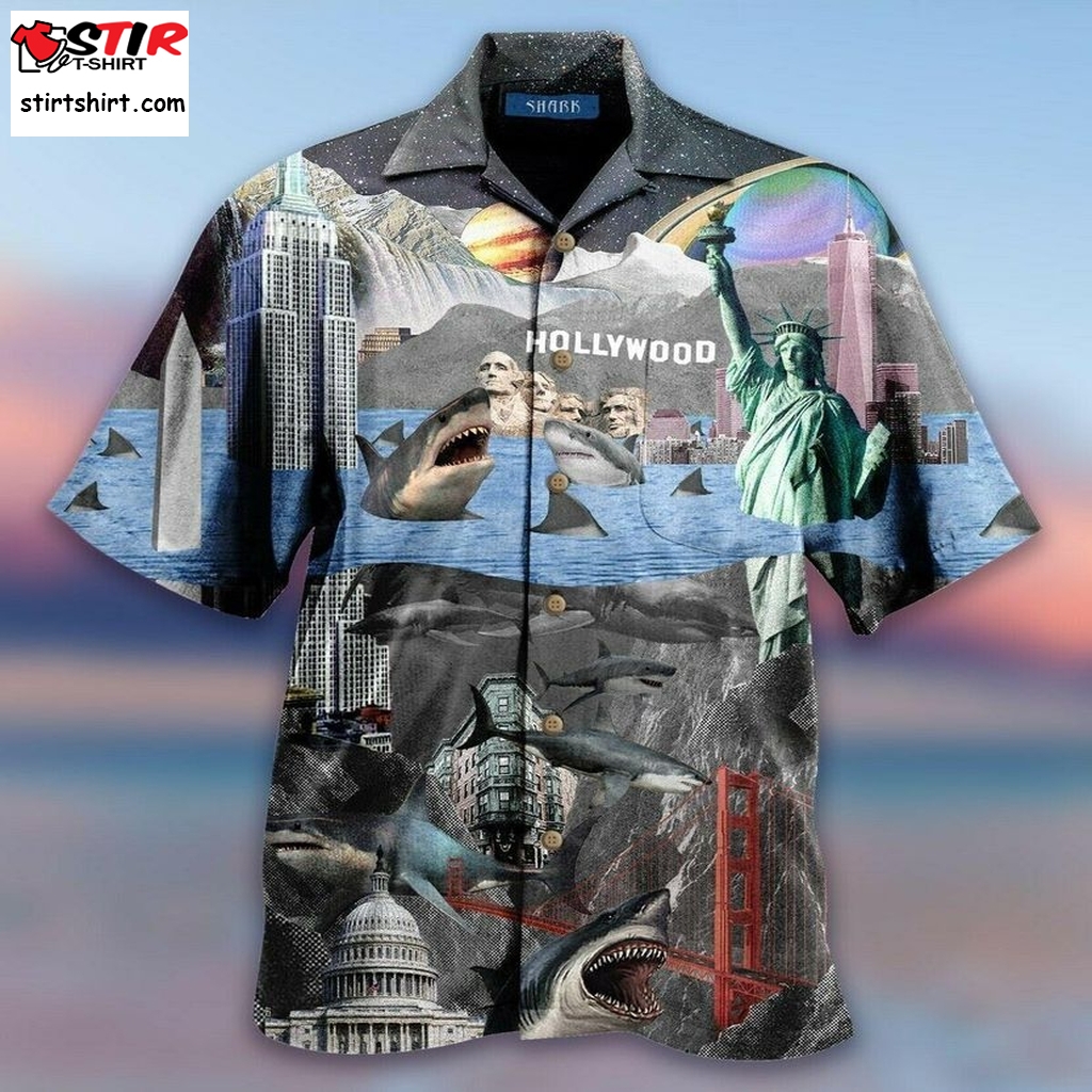 Sharks Will Become King Aloha Tactical Hawaiian Shirts, Personalized Shirt, Funny Shirts