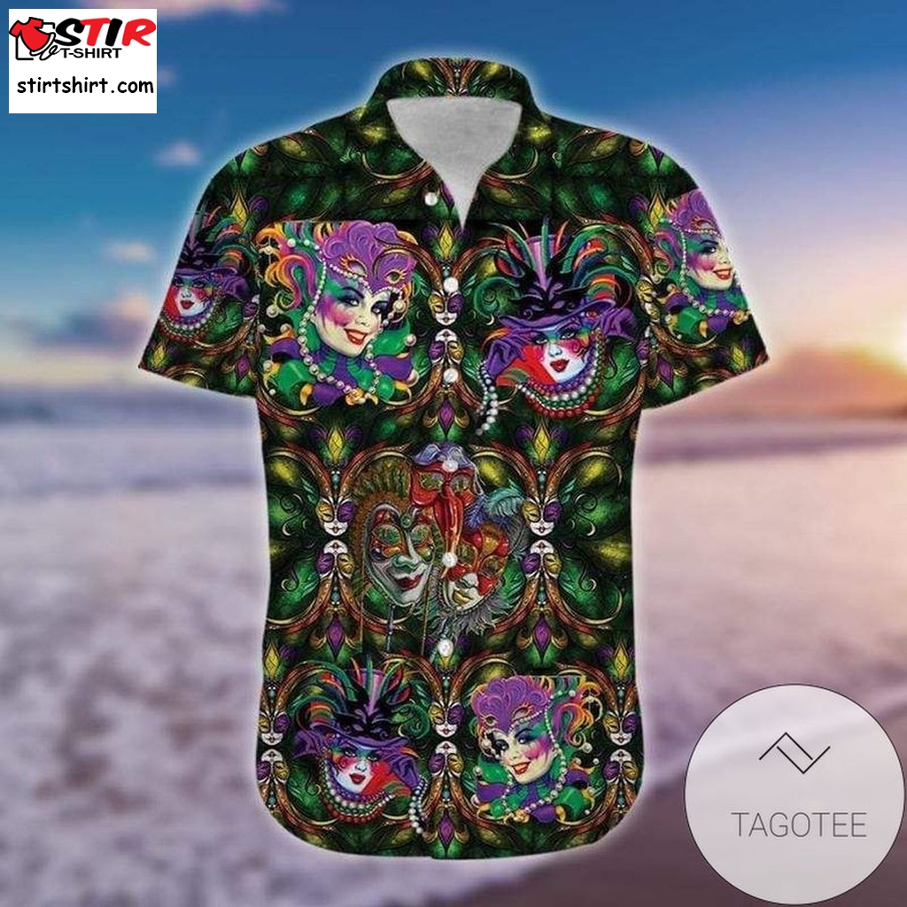 Shop Amazing Colorful Happy Mardi Gras 2021 Authentic Hawaiian Shirt 2023S 180221H