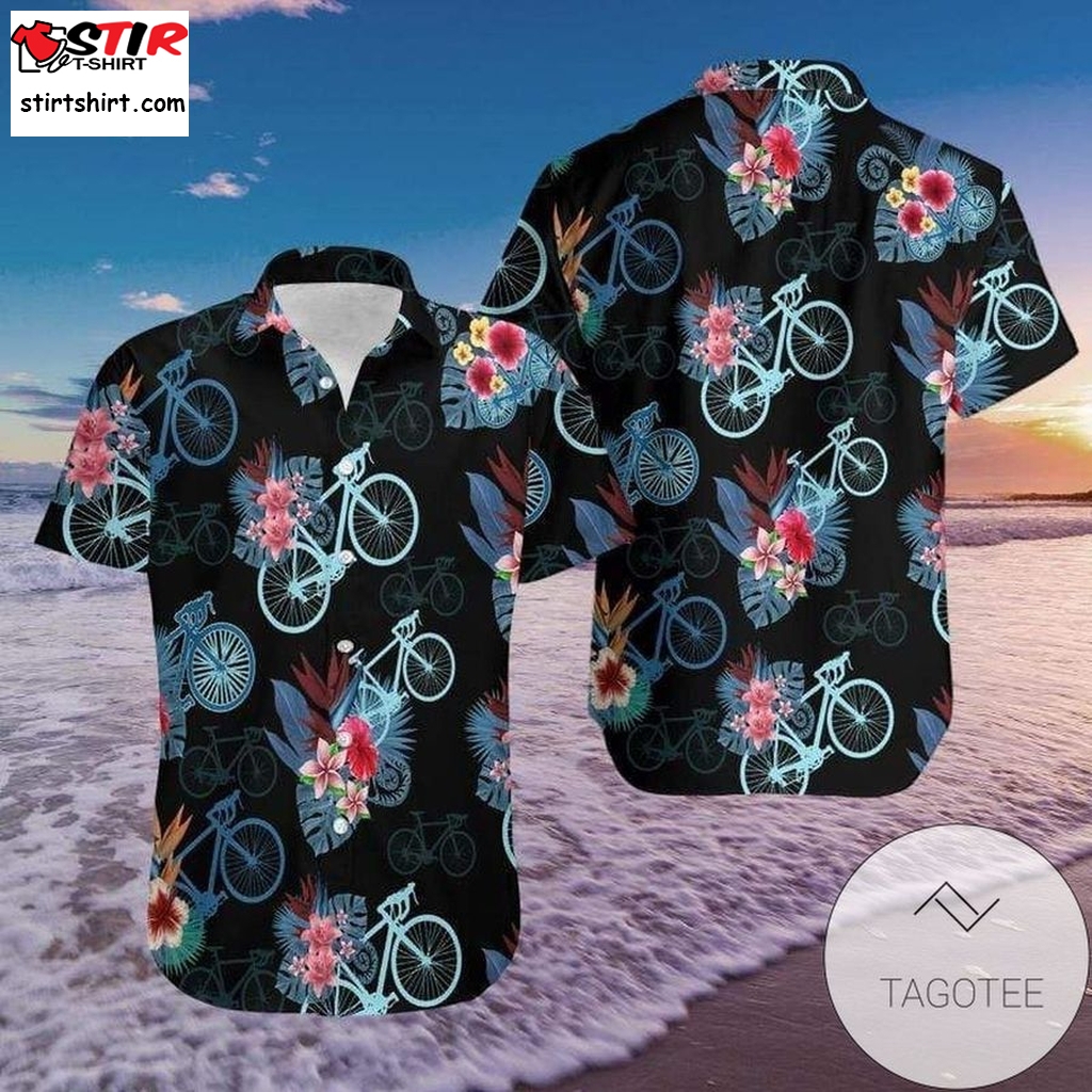 Shop Cycling Bike Aloha Tropical Authentic Hawaiian Shirt 2023S 3D Dh