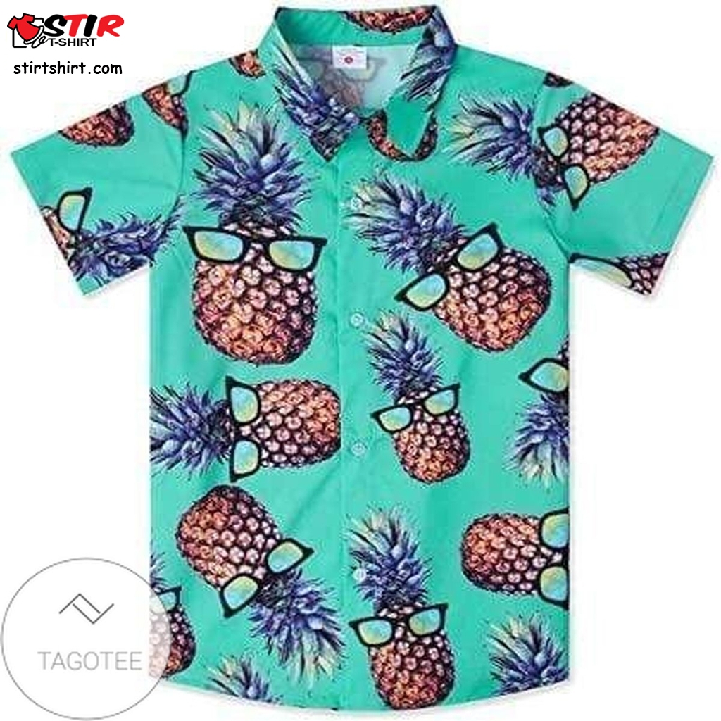 Shop Pineapple Wear Glasses Funky Hawaiian Aloha Shirts