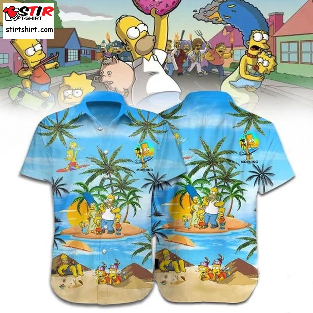 Simpsons Family Beach Summer Vibe Hawaiian Shirt