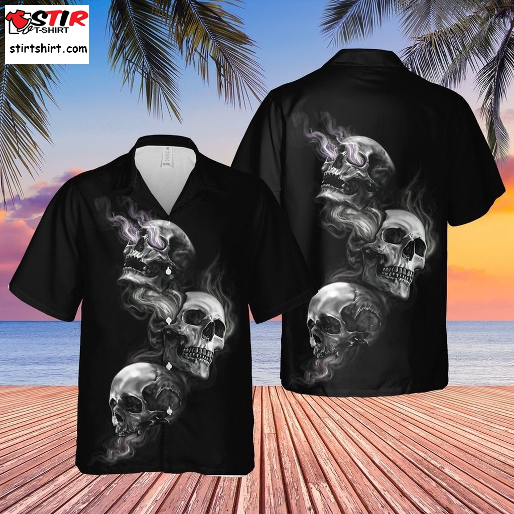 Skeleton Skull Hear No Evil Hawaiian Shirt  Ash Vs Evil Dead 