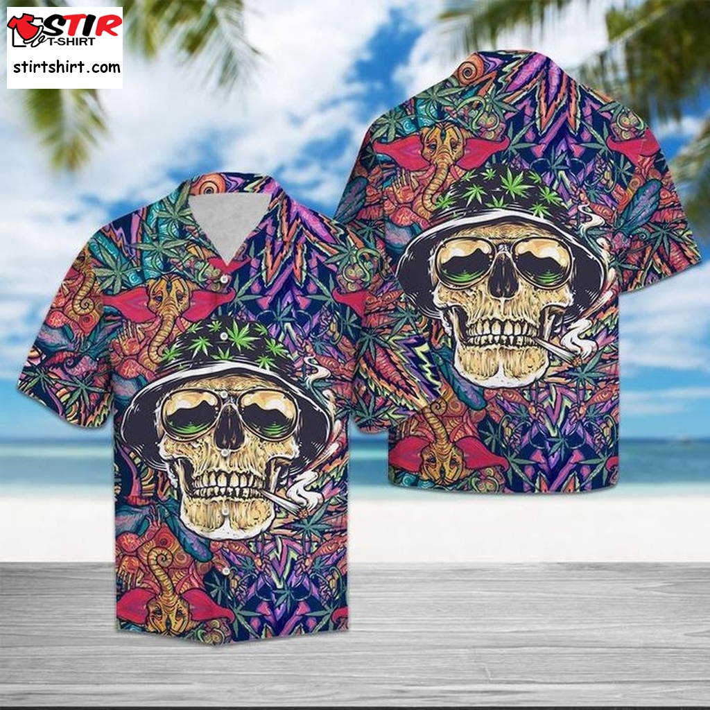 Skull Awesome Hawaiian Shirt Pre10248,  Personalized Shirt, Funny Shirts, Gift Shirts Tactical Hawaiian Shirts