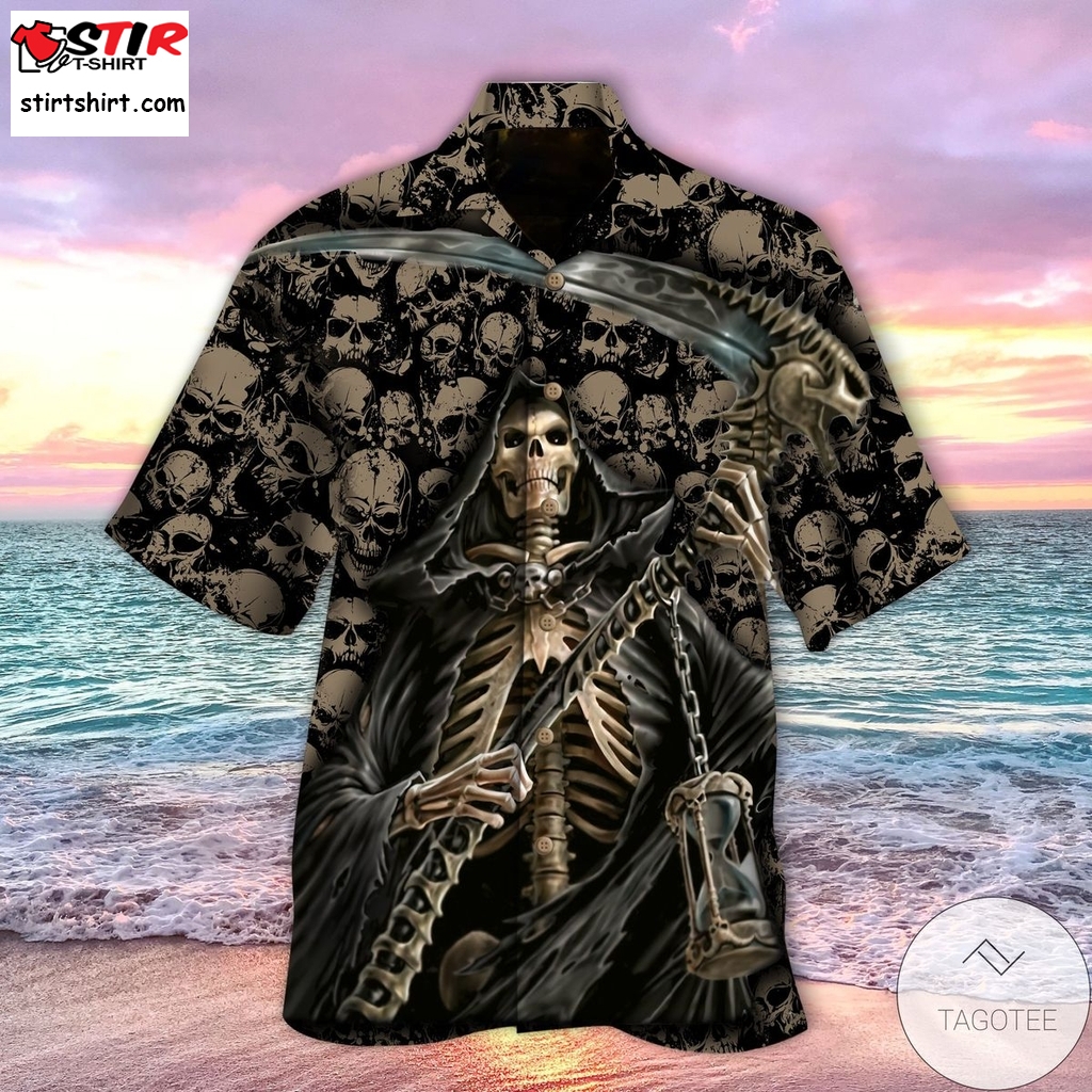 Skull Death Grim Reaper Hawaiian Shirt