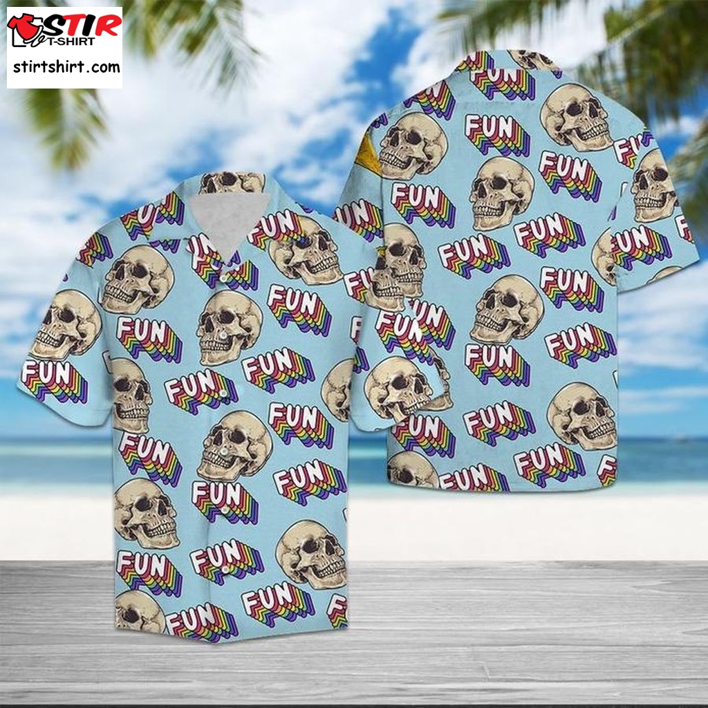 Skull Fun Summer Hawaiian Shirt Pre10600, Hawaiian Shirt,  Personalized Shirt, Tactical Hawaiian Shirts, Gift Shirts  Tactical s