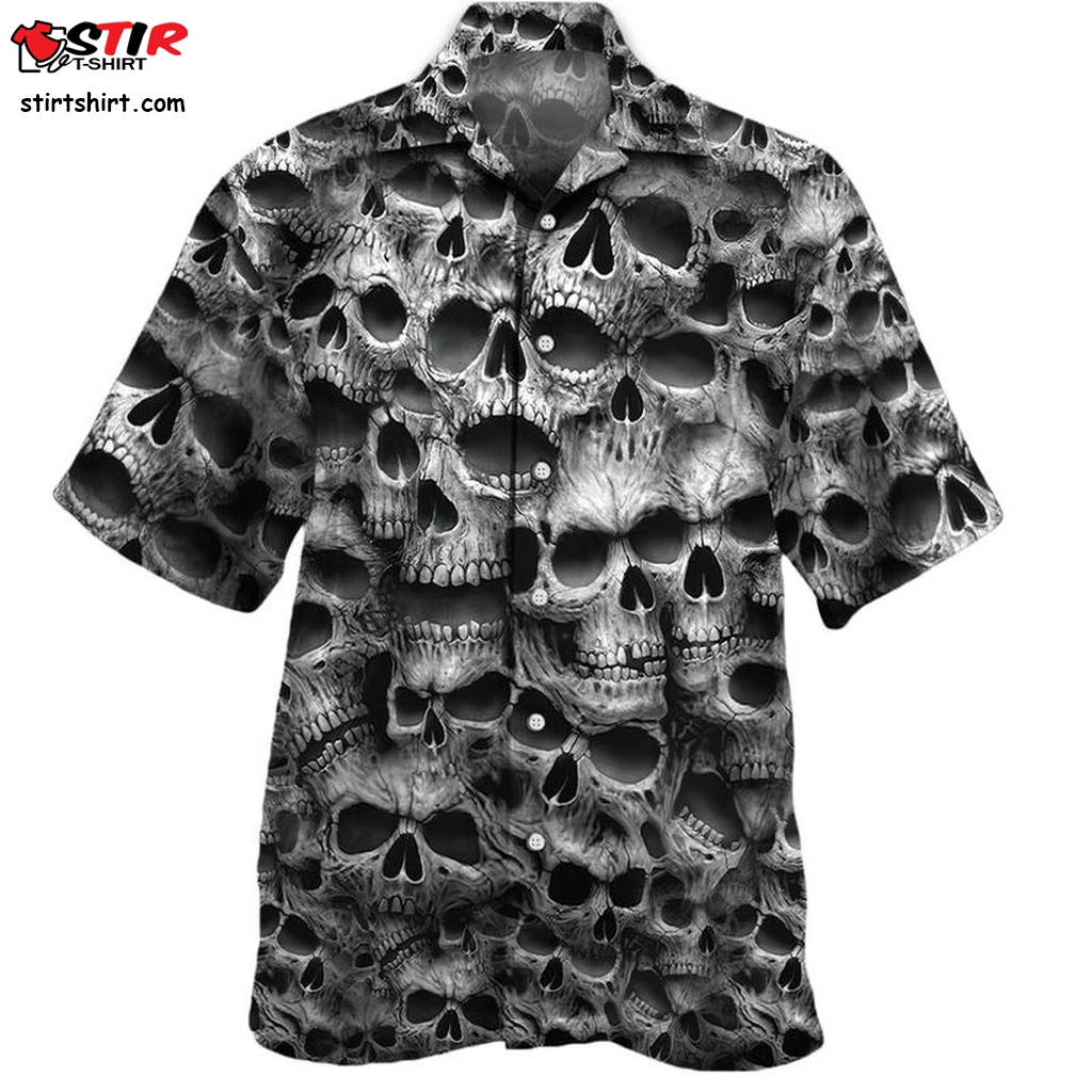 Skull Hawaiian Shirt Pre11154, Hawaiian Shirt, Beach Shorts, Tactical Hawaiian Shirts  Tactical s