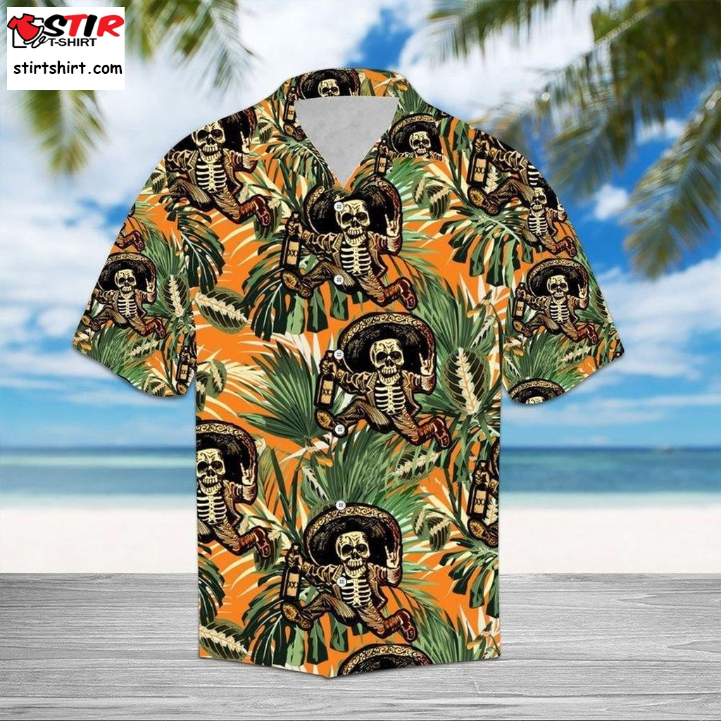 Skull Hawaiian Shirt Pre12357, Hawaiian Shirt, Beach Shorts, Tactical Hawaiian Shirts, Gift Shirts  Mens s