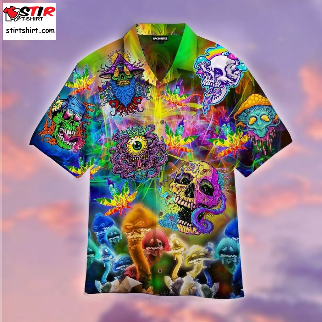 Skull Hippie Hawaiian Shirt Pre11344, Hawaiian Shirt, Tactical Hawaiian Shirt, Funny Shirts, Gift Shirts  Tactical s