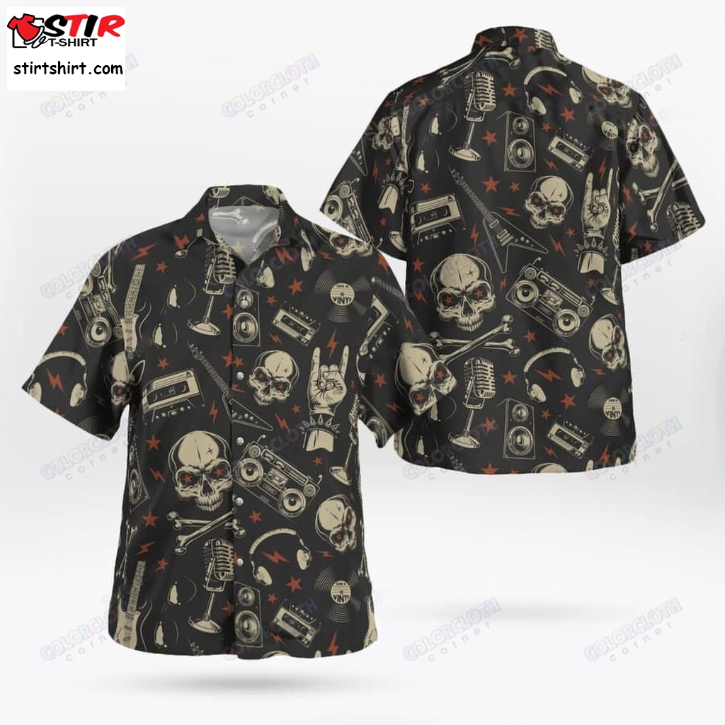 Skull Rock Band Hawaiian Shirt Tv057773  Transformers 