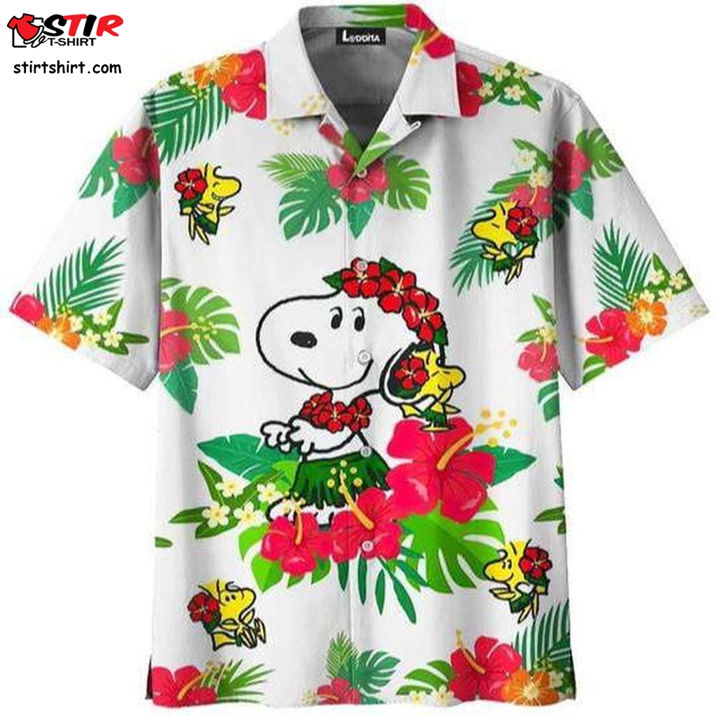 Snoop And Woodstock Summer Vacation Hawaiian Shirt  Oversized  Outfit