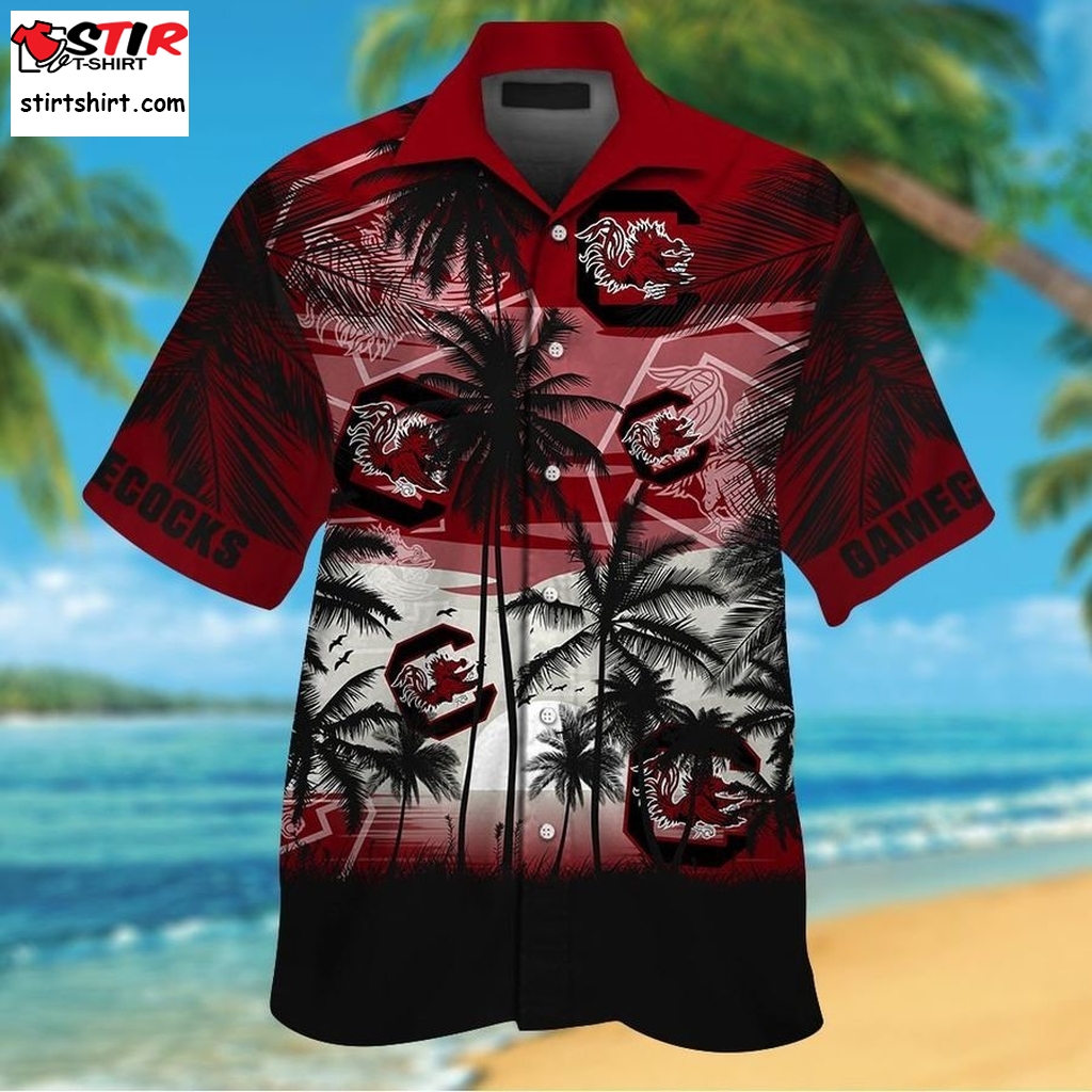 South Carolina Gamecocks Tropical Short Sleeve Button Up Tropical Aloha Hawaiian Shirts For Men Women Shirt  Carolina Hurricanes 
