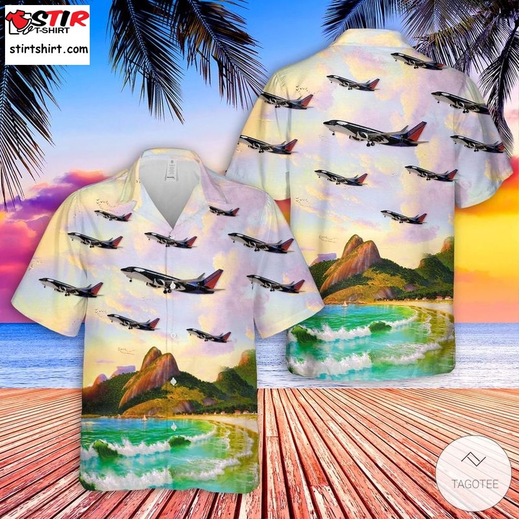 Southwest Airlines 8220;Shamu 8221; Boeing 737 7H4 Hawaiian Shirts  Hawaiian Airlines T Shirt