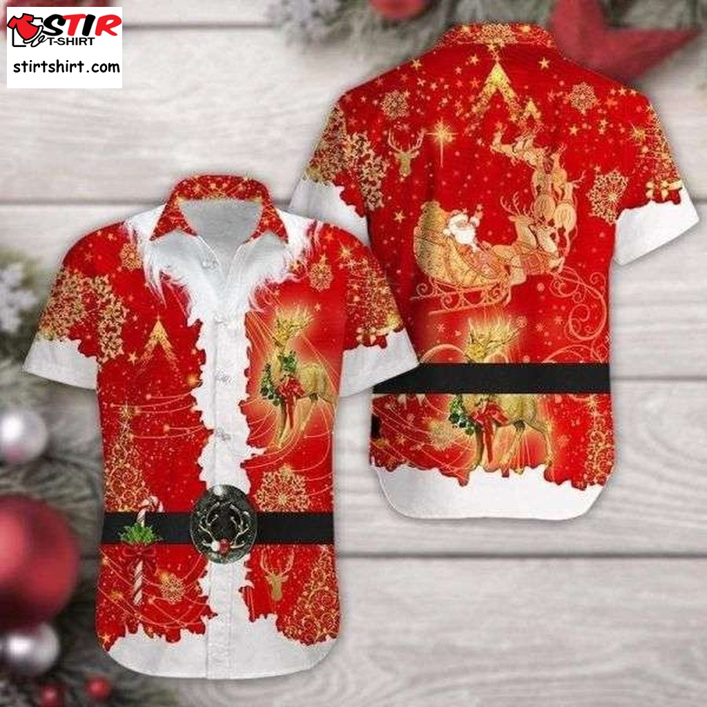 Special Santa Claus Costume Christmas Hawaiian Shirt