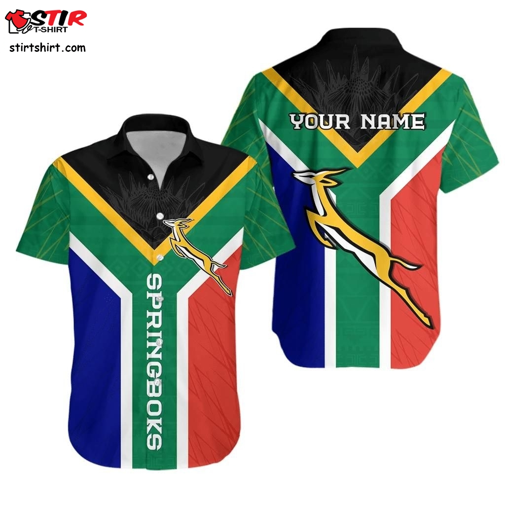 Springboks Passion Hawaiian Shirt South Africa Rugby Lt13_1  Lucky Brand 