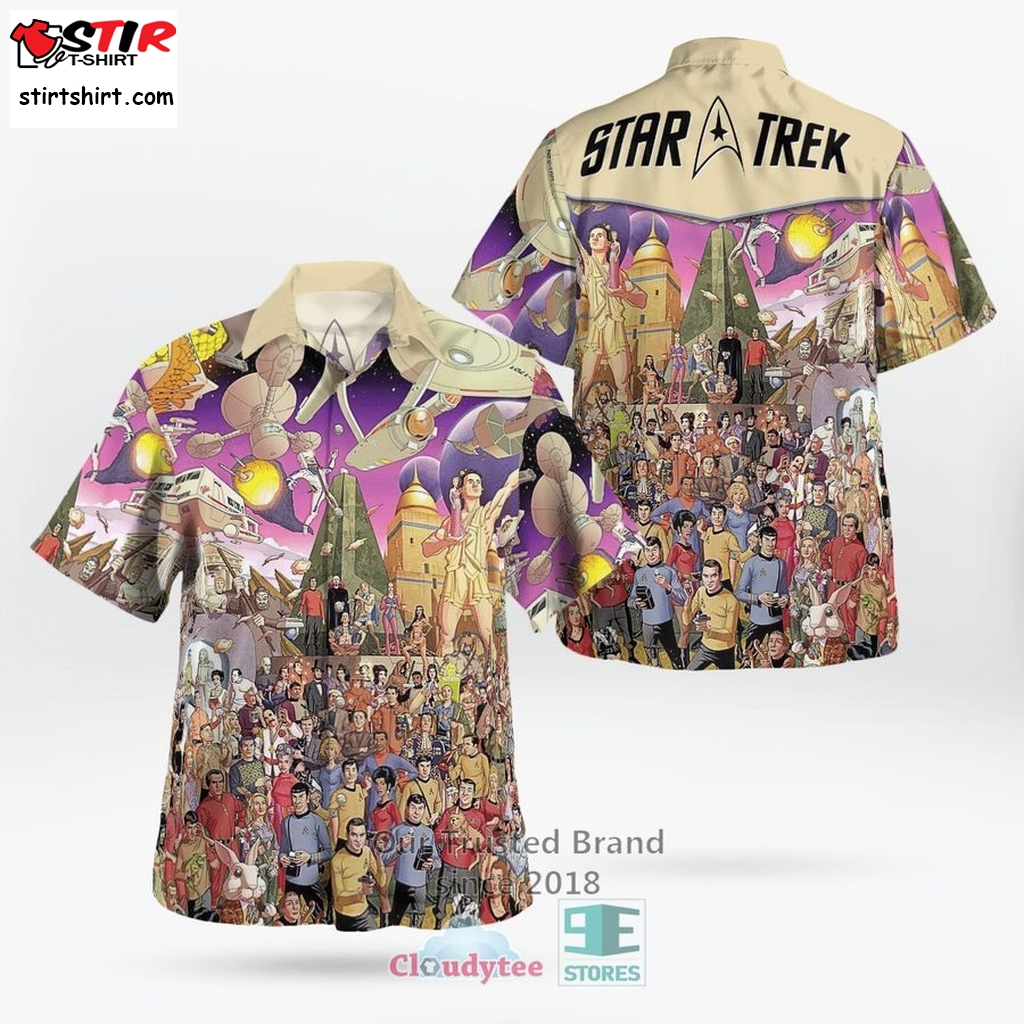 Star Trek Anniversary Comics Hawaiian Shirt, Shorts    Star Trek 