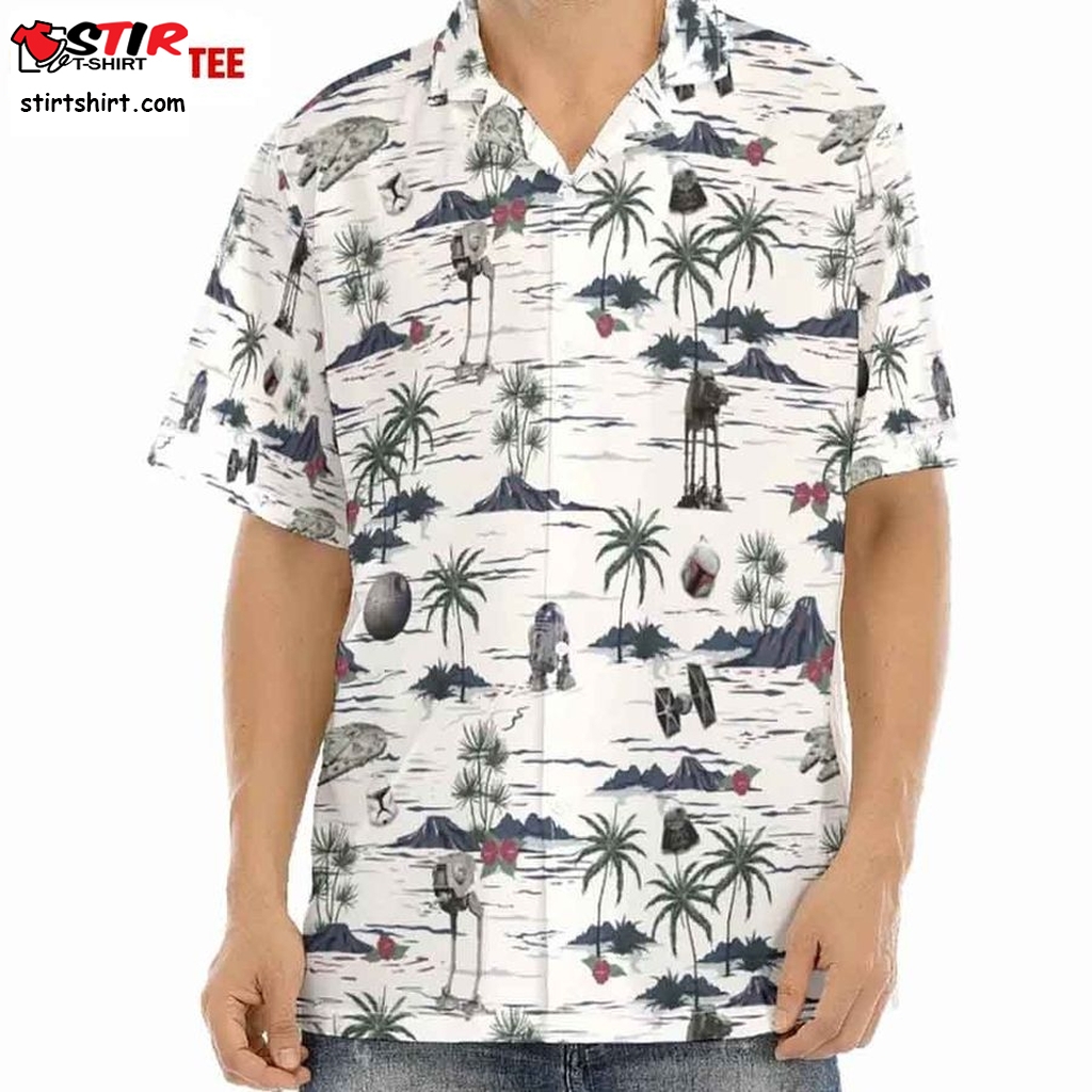 Star War Hawaiian Shirt Star War Super Soft Rayon Pineapples Aloha   With Reflective Strip
