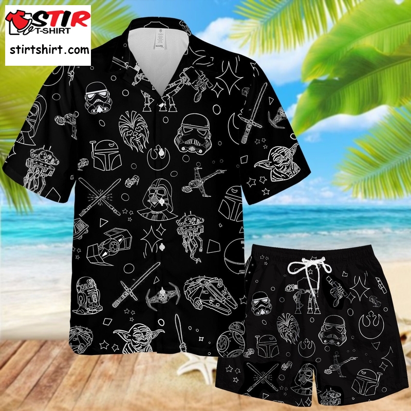 Star Wars Hawaiian Shirt, Star Wars Shirt, Spaceship Summer Shirt, Button Up Shirts, Star Wars Gift, Aloha Shirts Men, Shirt For Men 1  Star Wars s