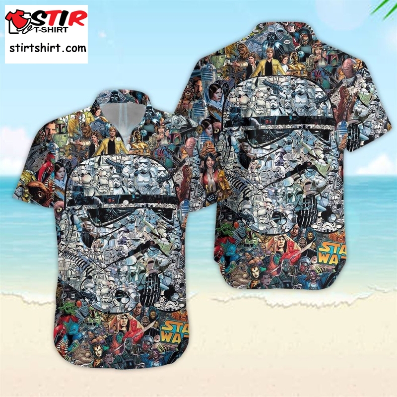 Starwars Stormtrooper Buttonup Star Wars Summer Father Beach For Fan Movie Star Wars Hawaiian Shirt  Star Wars s