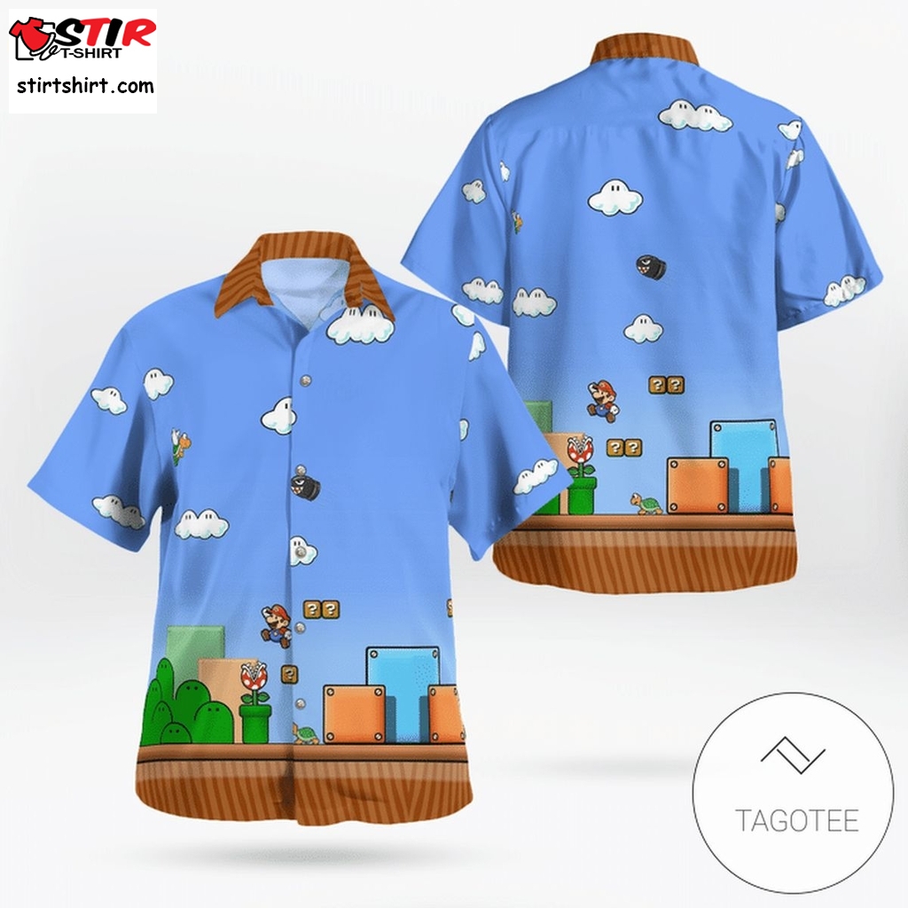 Super Mario Game Hawaiian Shirt