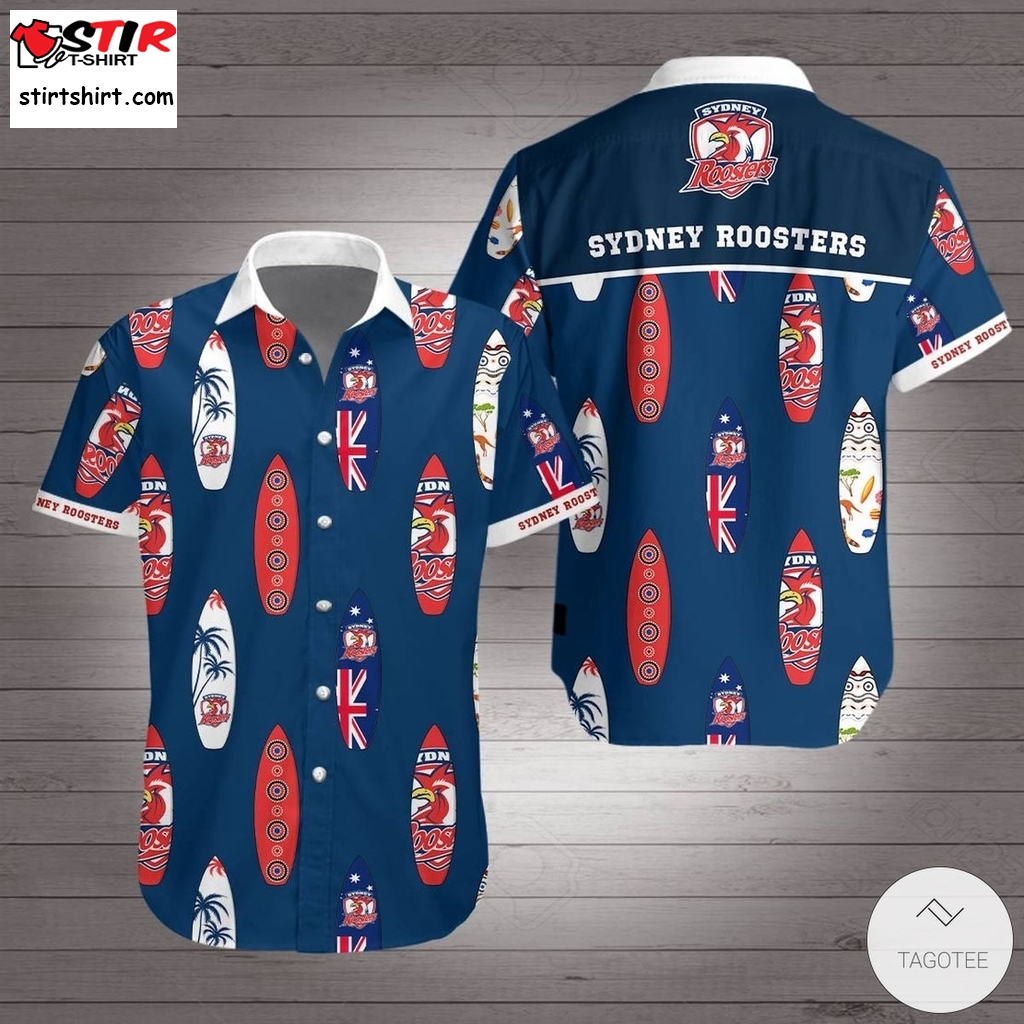 Sydney Roosters Hawaiian Shirt    Rooster Top Gun 