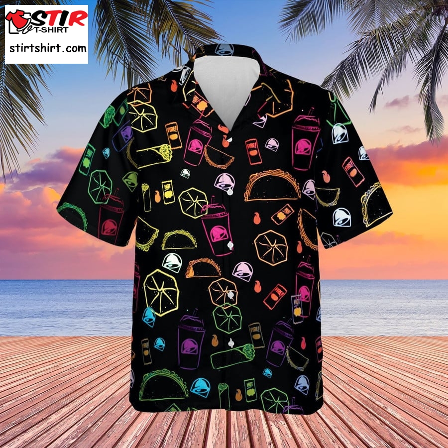 Taco Bell Hawaiian Shirt Cool Summer Shirts For Guys Taco Lover Gifts  Hawaiian Taco Bell Shirt