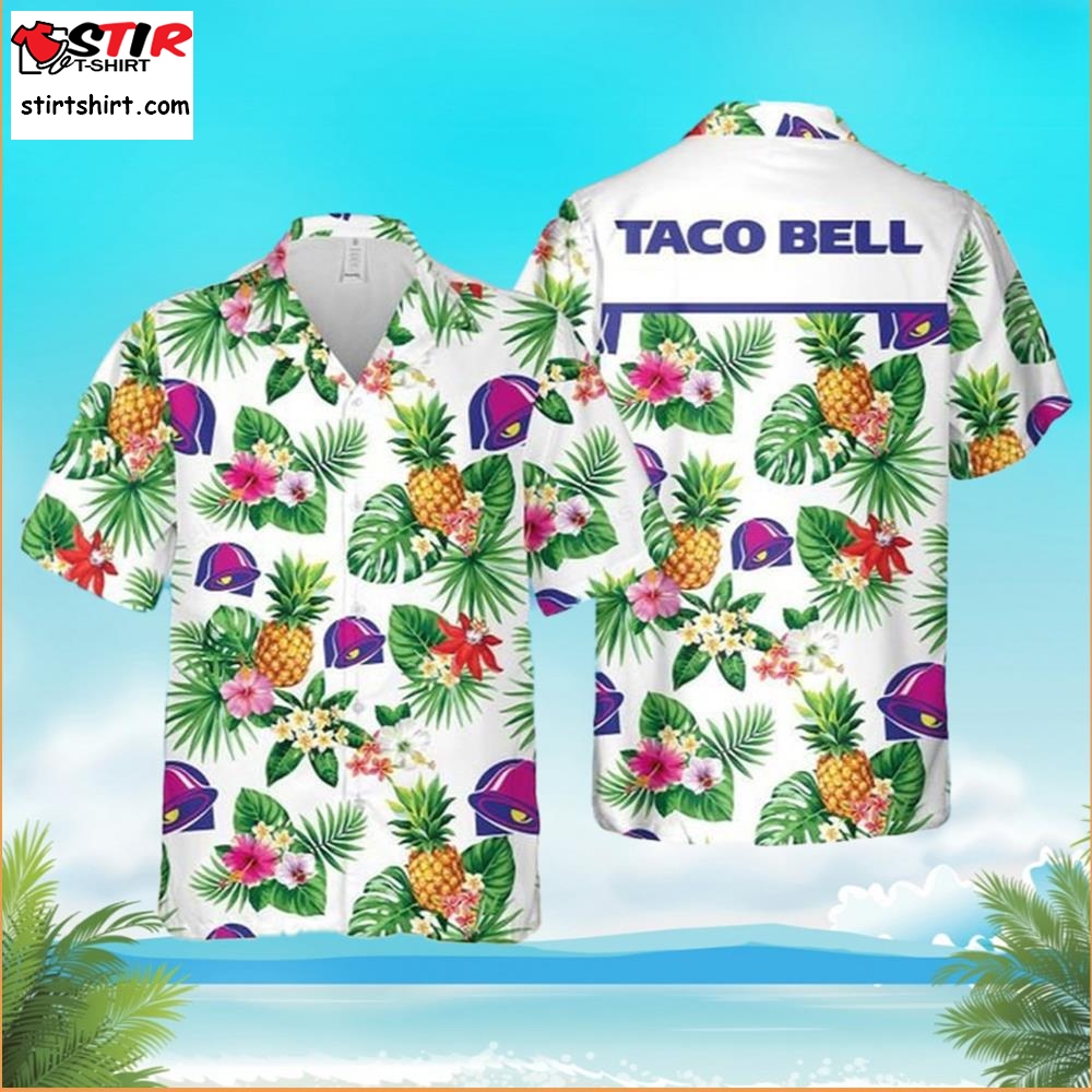 Taco Bell Hawaiian Shirt Pineapple Floral Items For Summer  Hawaiian Taco Bell Shirt