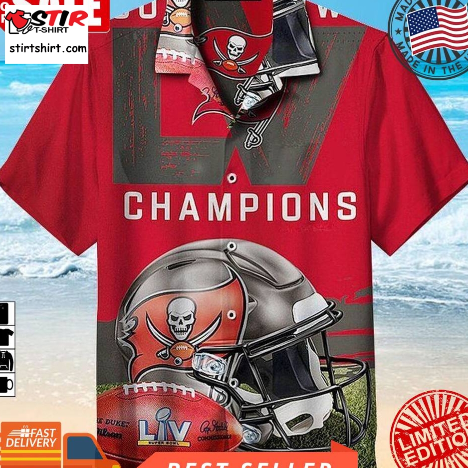Tampa Bay Buccaneers Football Champions Nfl Hawaiian Graphic Print Short Sleeve Hawaiian Shirt Size S   5Xl  Tampa Bay Buccaneers 