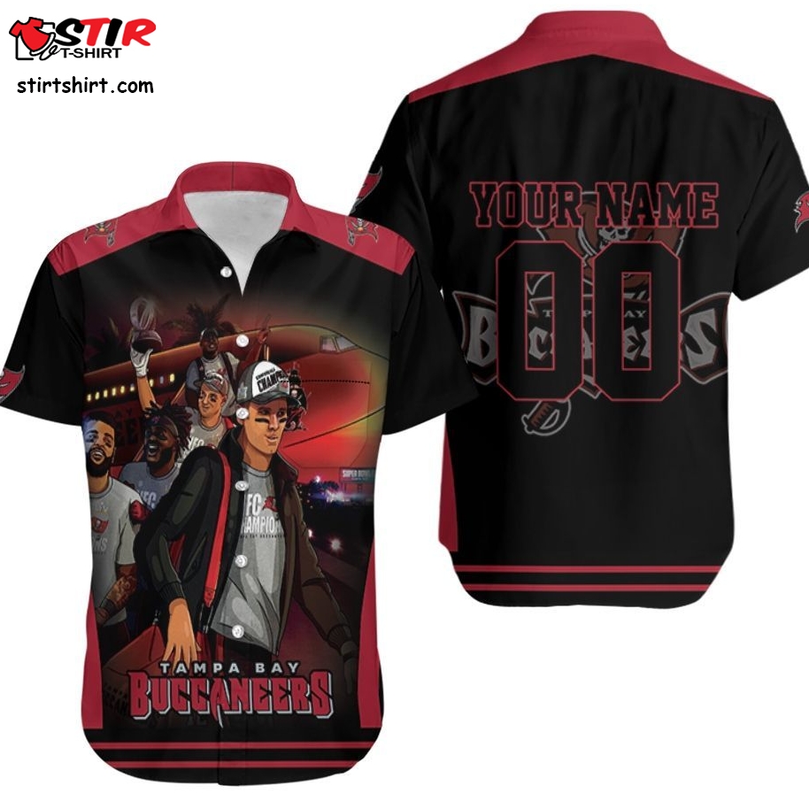Tampa Bay Buccaneers Funny Cartoon Animation For Fans 3D Printed Personalized Hawaiian Shirt  Tampa Bay Buccaneers 