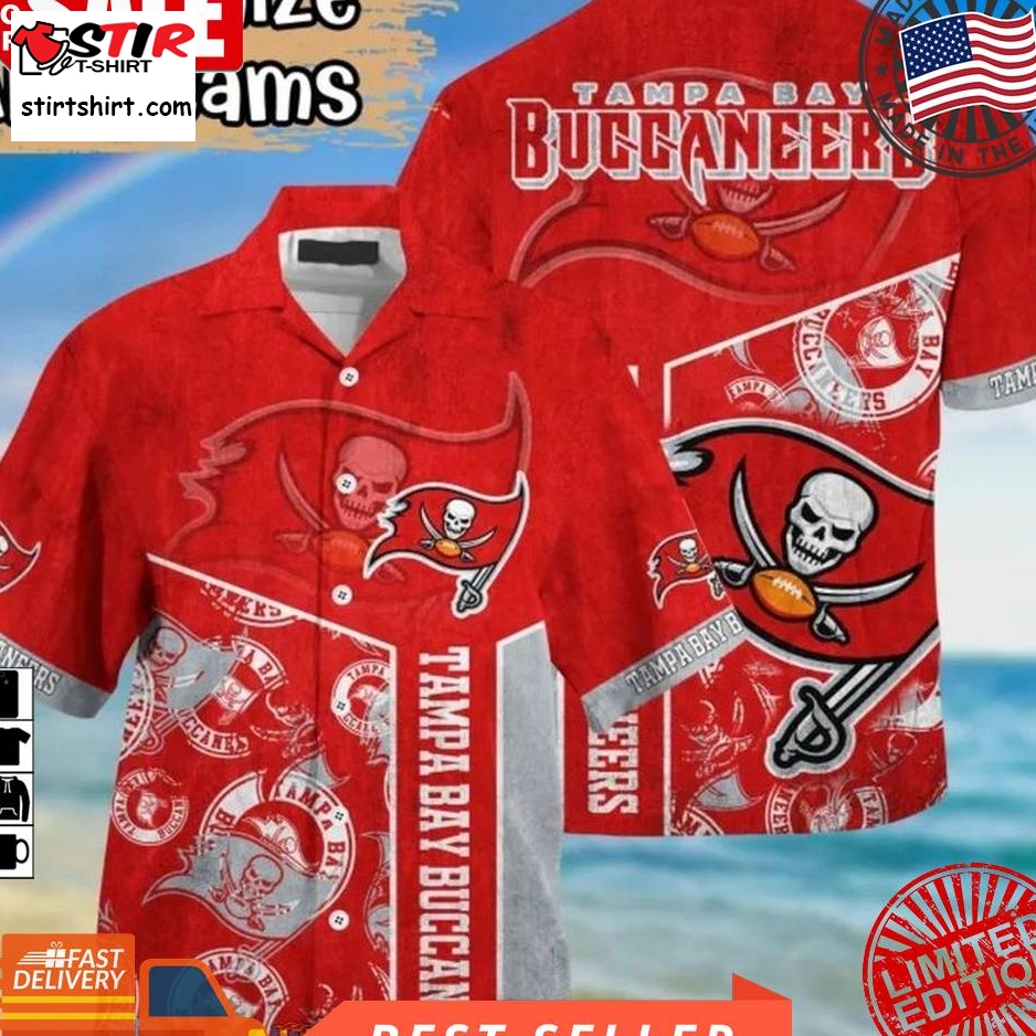 Tampa Bay Buccaneers Logo Nfl Hawaiian Shirt  Saleoff  Tampa Bay Buccaneers 