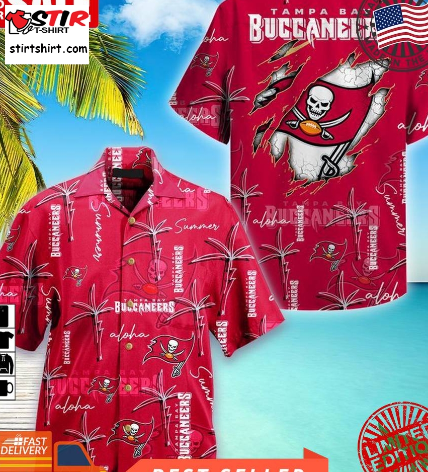 Tampa Bay Buccaneers Nfl Palm On Elie Hawaiian Shirt  Tampa Bay Buccaneers 