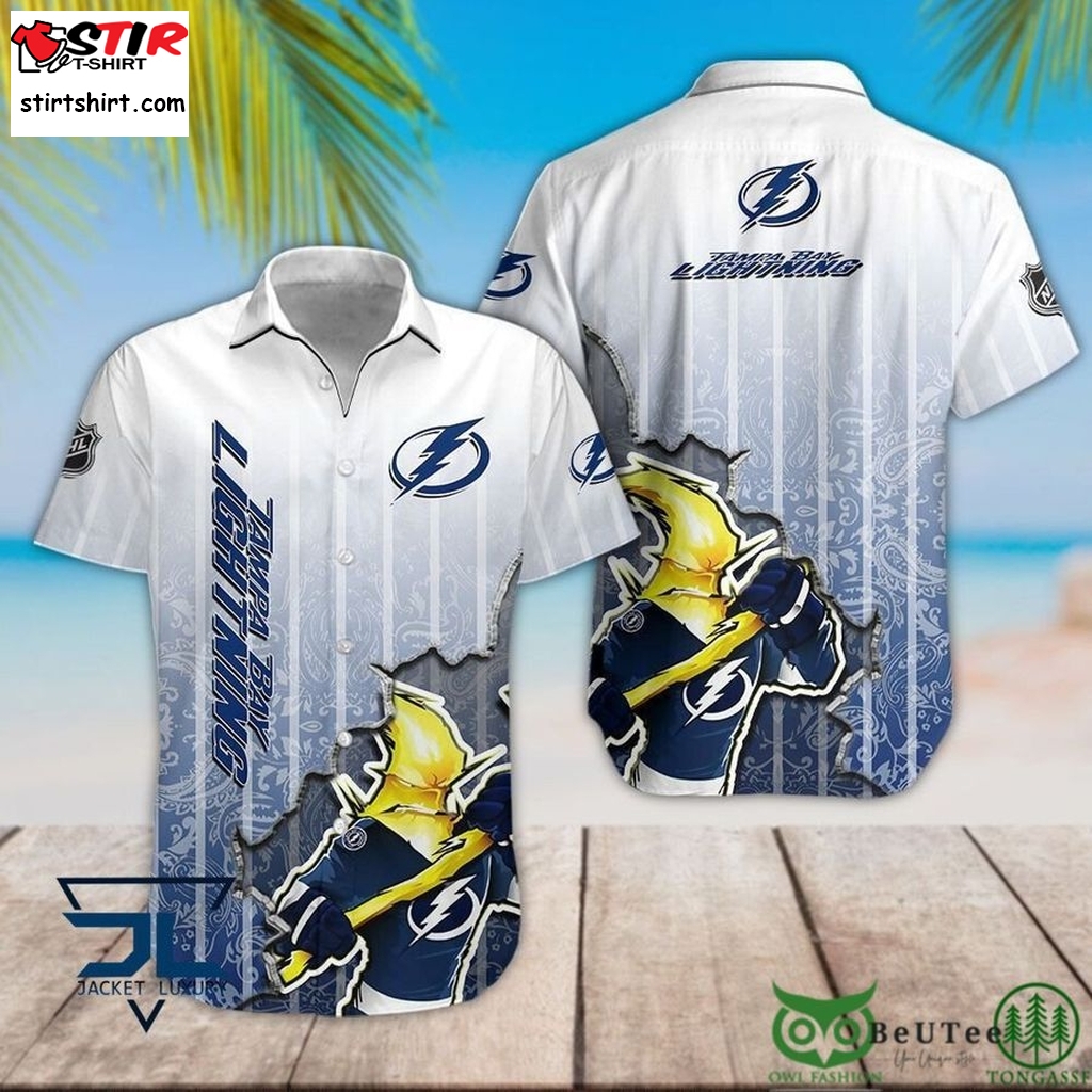 Tampa Bay Lightning Hawaii Floral Pattern Shirt Hawaiian Shirt And