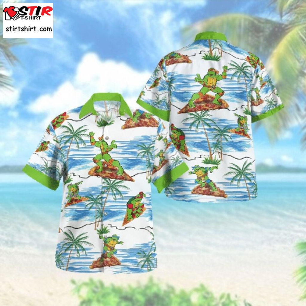 Teenage Mutant Ninja Turtles Surfing Hawaiian Hawaiian Shirt  Ninja Turtle 