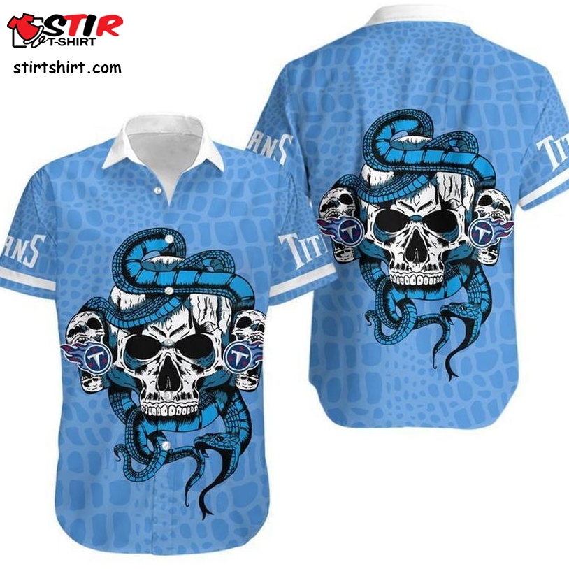 Tennessee Titans Snake And Skull Hawaii Shirt And Shorts Summer Collection H97  Tennessee Titans 