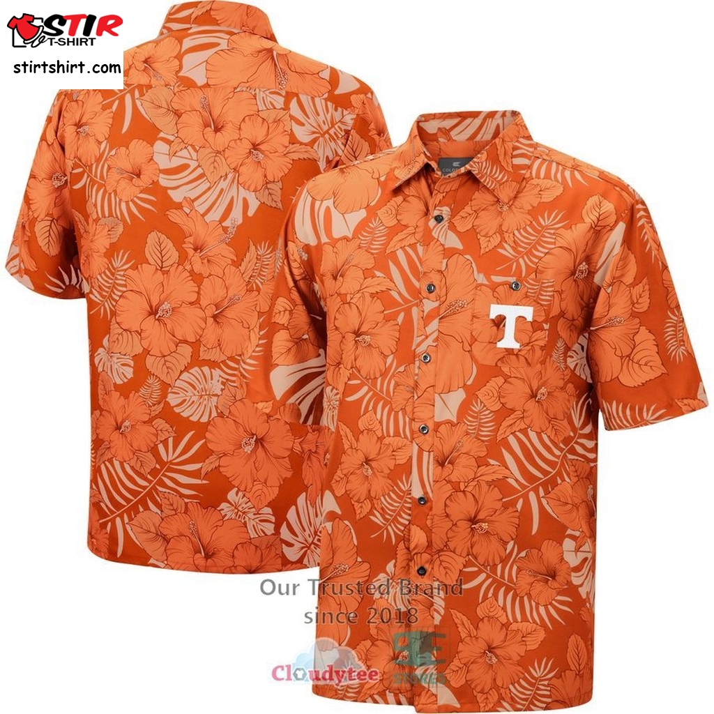 Tennessee Volunteers Colosseum The Dude Camp Tennessee Orange Hawaiian Shirt  Dior Oblique 