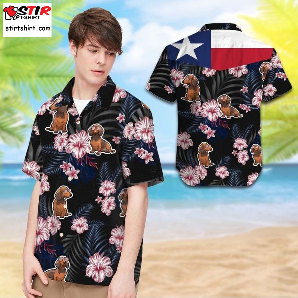 Texas Dachshund Hawaiian Shirt 0141 T2ptht0037