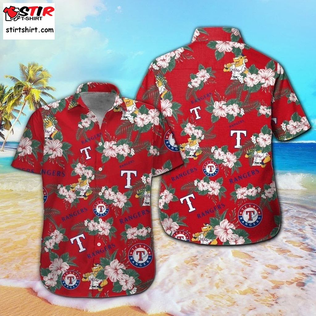 Texas Rangers Hawaiian Shirt For Men Women - T-shirts Low Price
