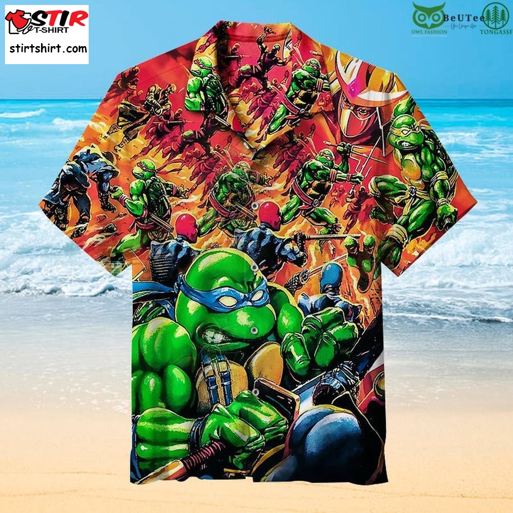 The Amazing Ninja Turtles Swag Fighting Hawaiian Shirt  Ninja Turtle 