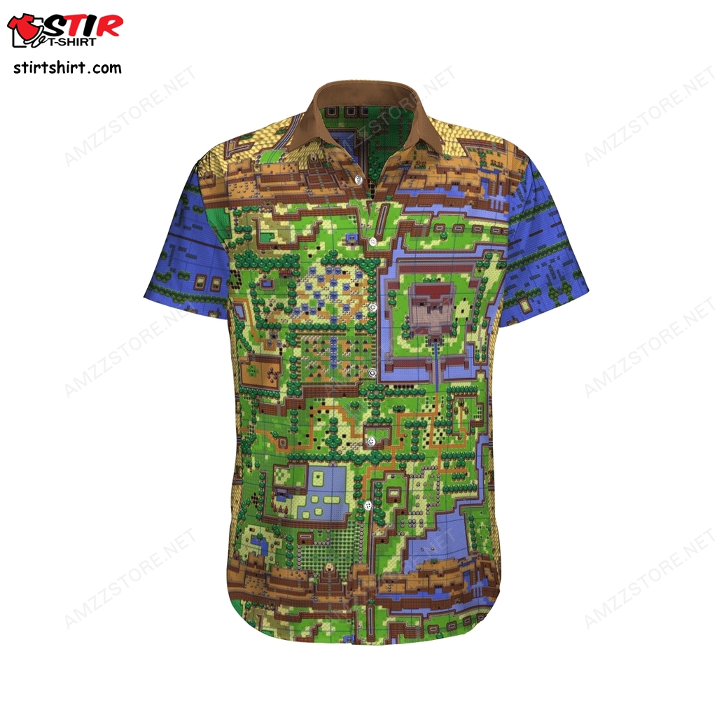 The Legend Of Zelda Map Nes Game Hawaiian Shirt