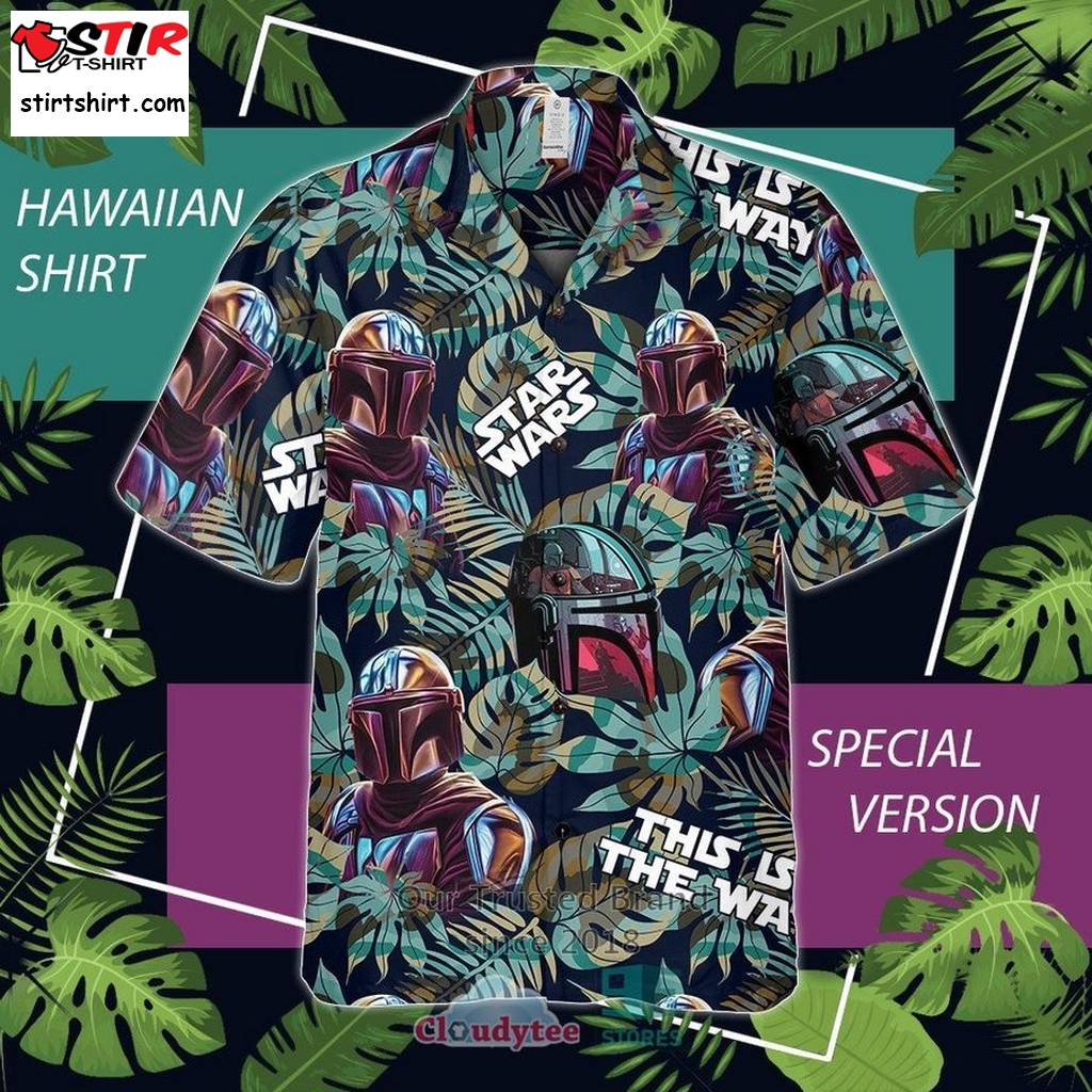 The Mandalorian Tropical Leaves Hawaiian Shirt  