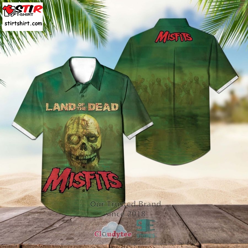 The Misfits Band Land Of The Dead Album Hawaiian Shirt  