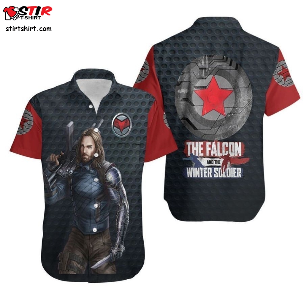 The Winter Soldier Who Is The Best Assassin Hawaiian Graphic Print Short Sleeve Hawaiian Casual Shirt Size S   5Xl
