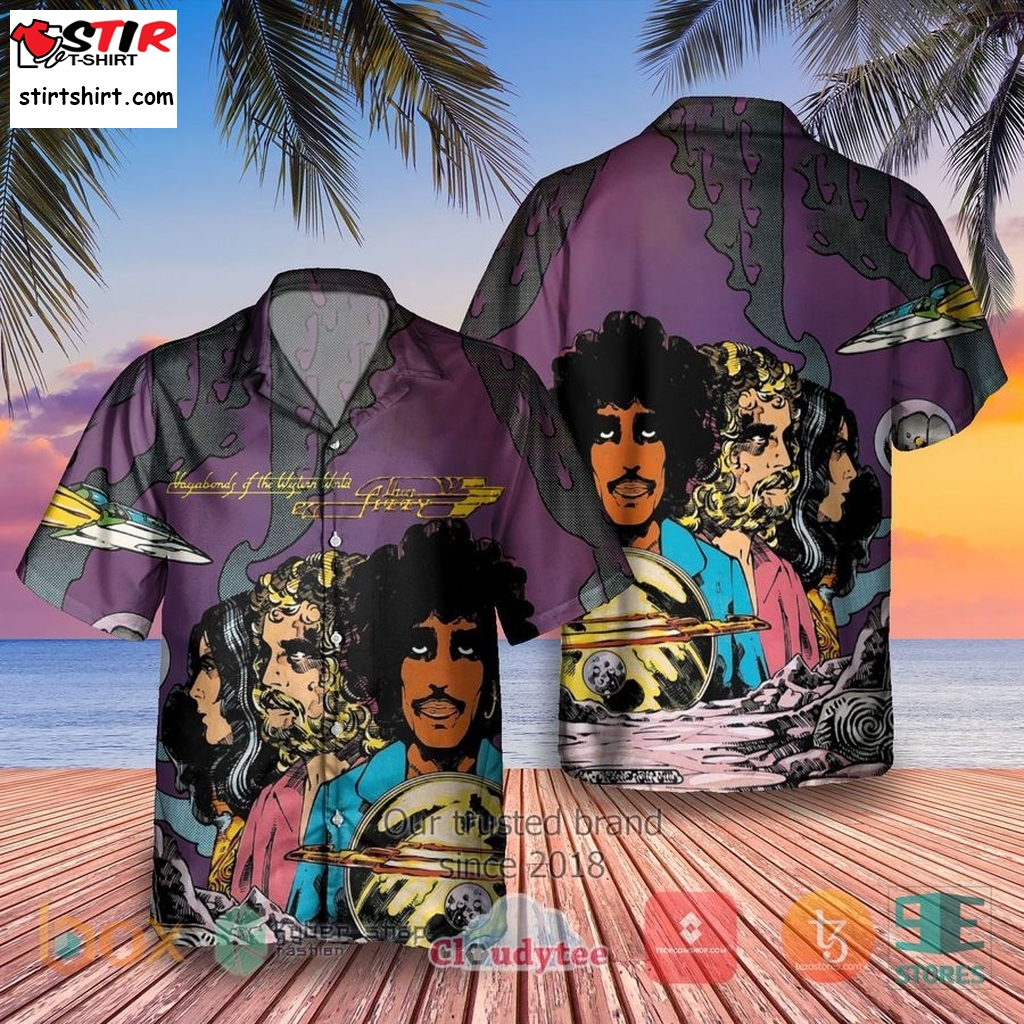 Thin Lizzy Vagabonds Of The Western World Album Hawaiian Shirt    Hawaiian Western Shirt
