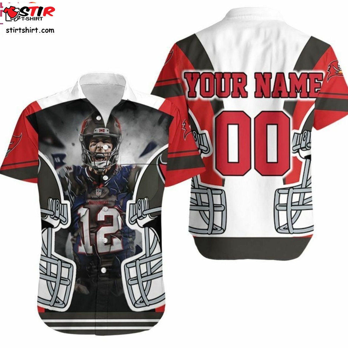 Tom Brady 12 Tampa Bay Buccaneers Nfc South Champions Super Bowl 2021 Personalized Hawaiian Shirt
