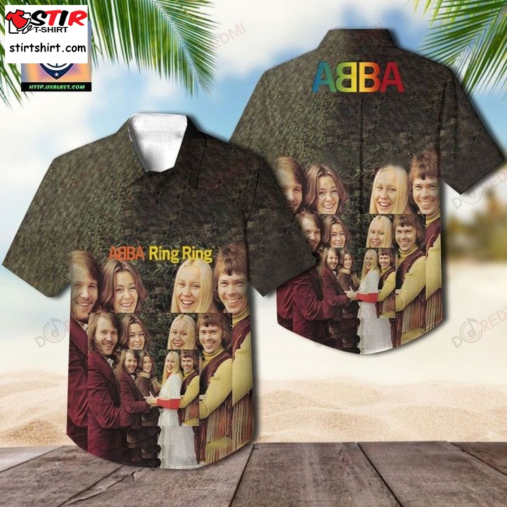 Top Finding Abba Ring Ring Album Hawaiian Shirt  Top Gun 