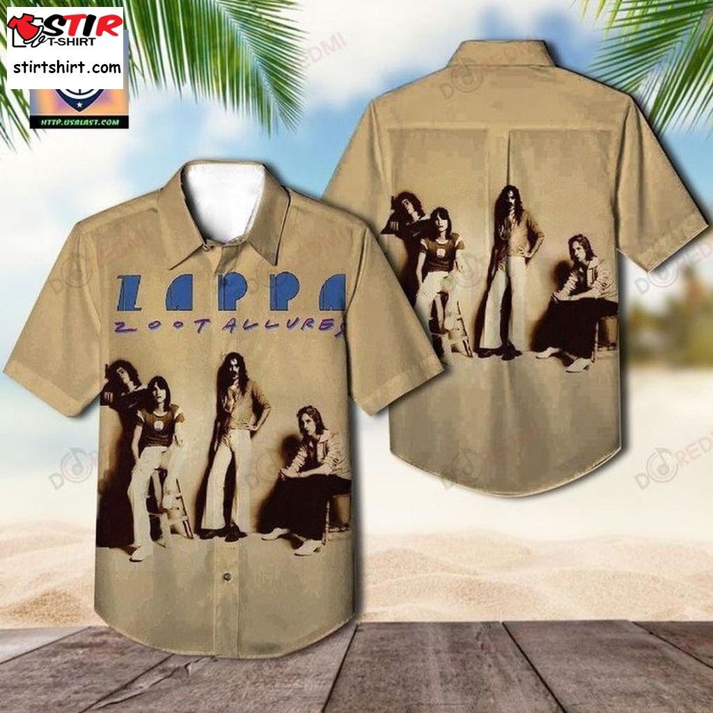 Top Finding Frank Zappa Zoot Allures 1976 Album Hawaiian Shirt  Top Gun 
